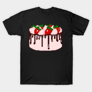 Pixel Pink Cake T-Shirt